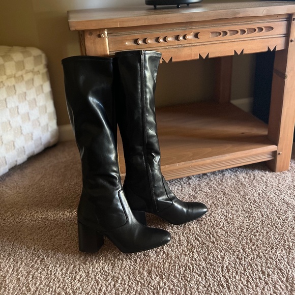 Franco Sarto Black Knee High Boots - Picture 1 of 2
